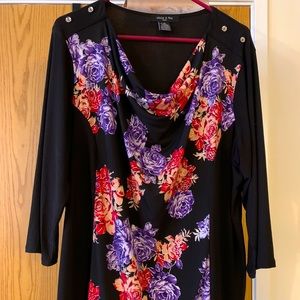 Adele & May Women’s Plus Size Floral Blouse